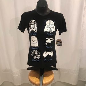 NWT Official StarWars brand ladies Character Shirt